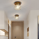 Square Iron Frame American Country Style Ceiling Light Fixture