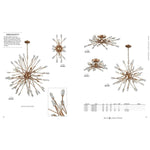 Bailey Street Home - 2499-BEL-2511528 - Mid Century Modern Contemporary Nine Light Chandelier in Matte Gold Finish