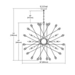 Elk Home - 11114/9 - Serendipity - 9 Light Chandelier in Modern/Contemporary Style with Mid-Century and Luxe/Glam inspirations - 37 Inches tall and 38 inches wide