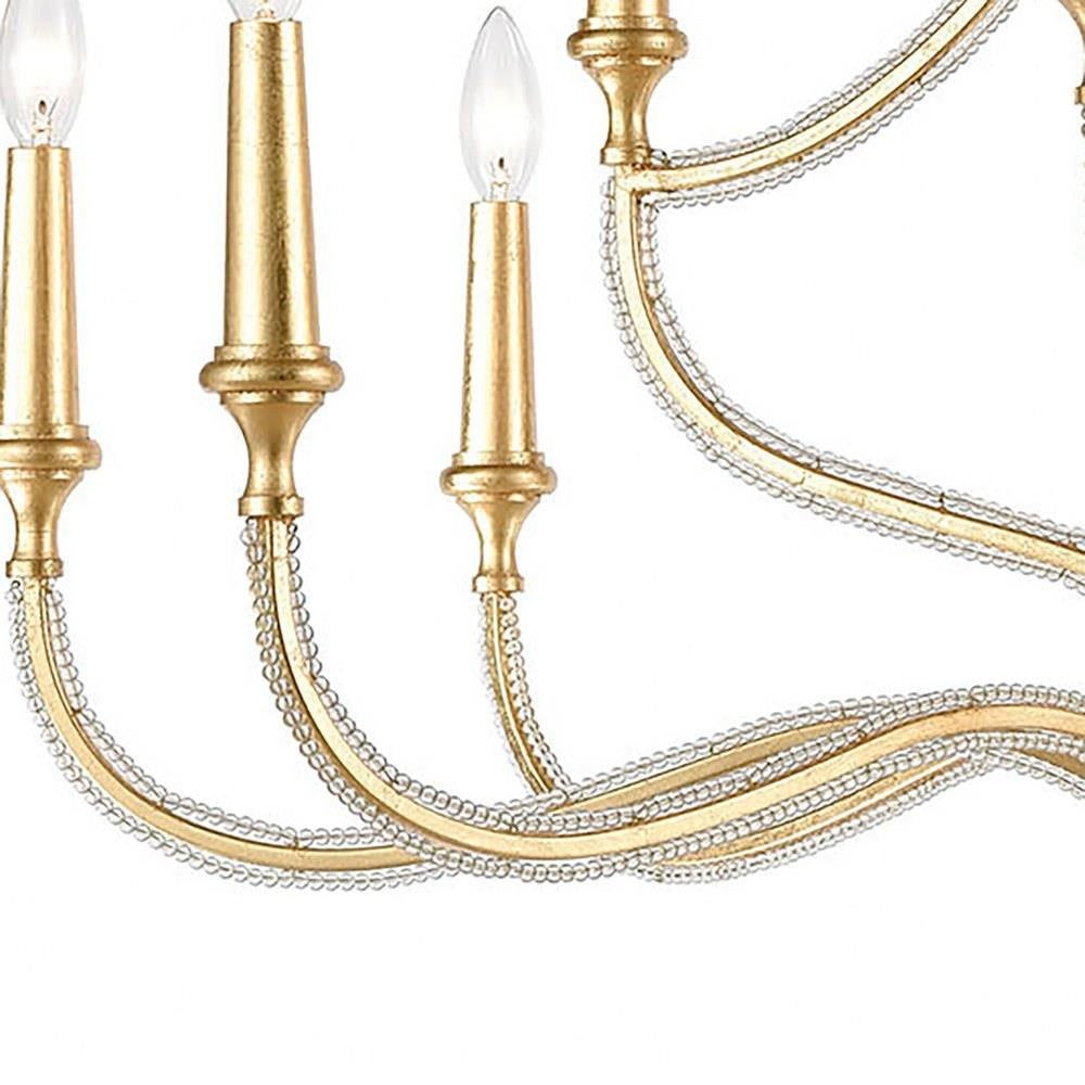 Bailey Street Home - 2499-BEL-3353687 - French Country Traditional Twelve Light Chandelier in ParisianGold Leaf Finish