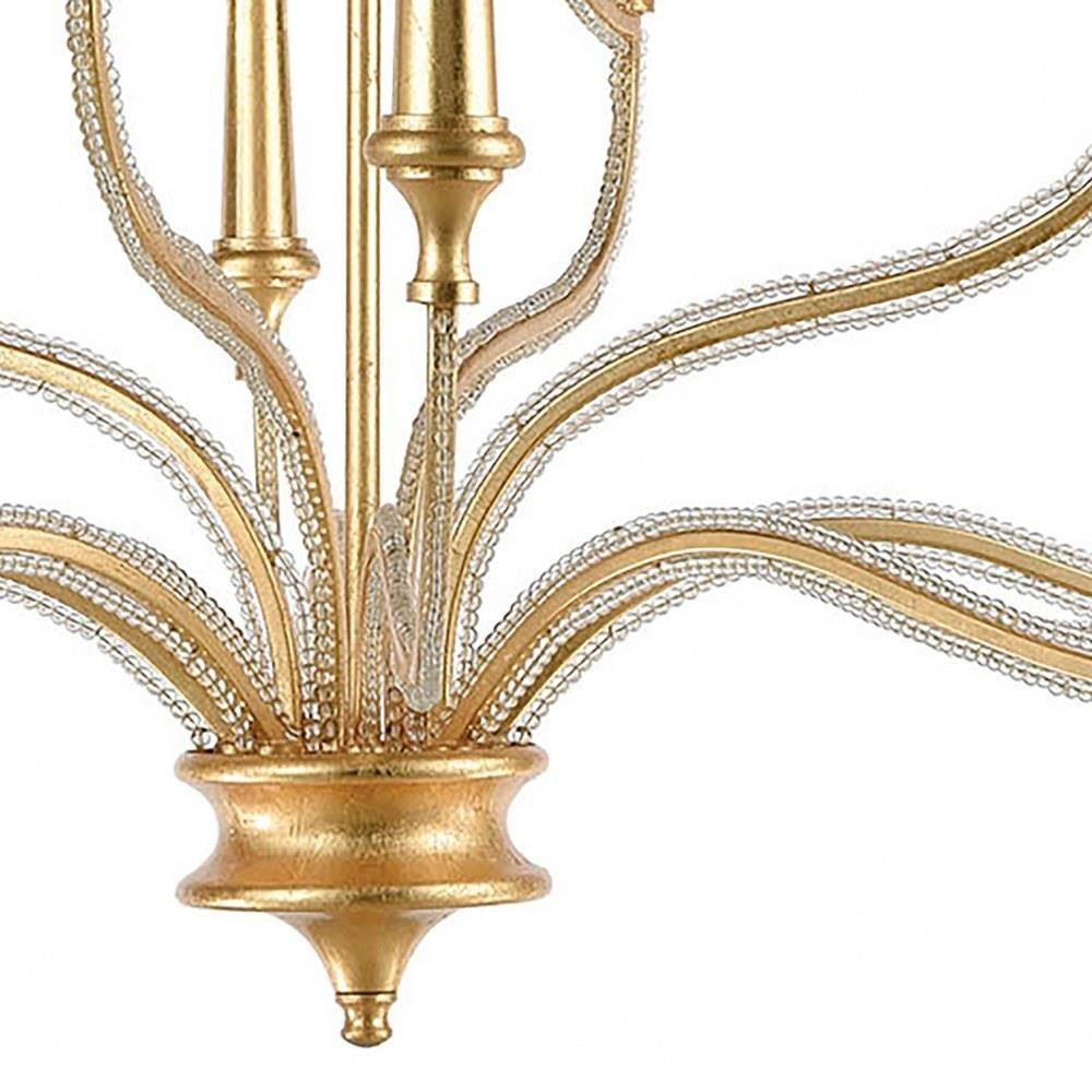 Bailey Street Home - 2499-BEL-3353687 - French Country Traditional Twelve Light Chandelier in ParisianGold Leaf Finish