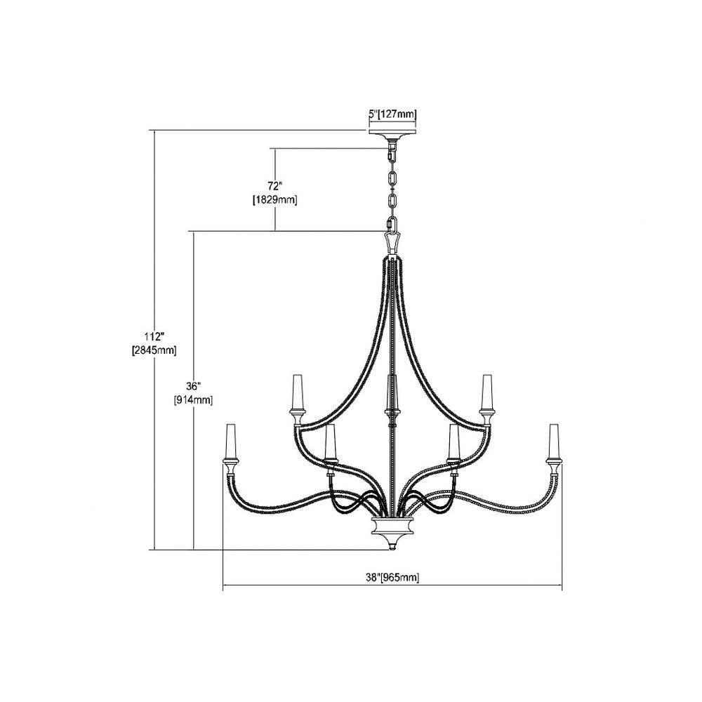 Bailey Street Home - 2499-BEL-3353687 - French Country Traditional Twelve Light Chandelier in ParisianGold Leaf Finish