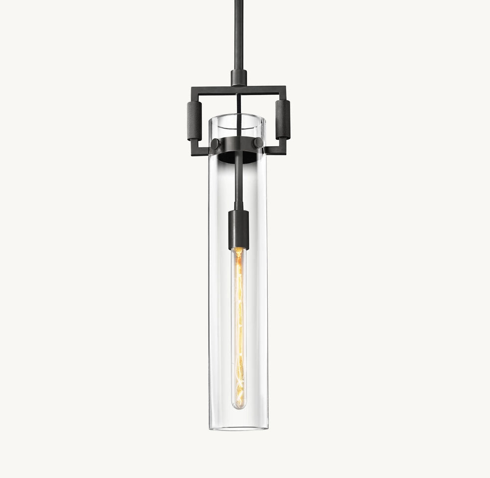 Machinist Glass Cylinder Pendant