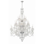Bailey Street Home - 49-BEL-4955215 - Lindsay Quadrant - 25 Light Chandelier In Traditional Style-61 Inches Tall and 45 Inches Wide