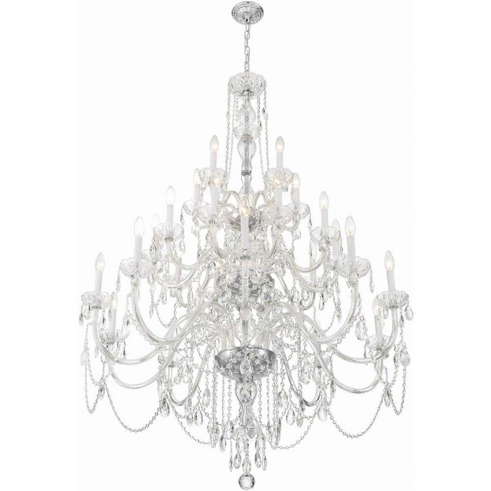 Bailey Street Home - 49-BEL-4955215 - Lindsay Quadrant - 25 Light Chandelier In Traditional Style-61 Inches Tall and 45 Inches Wide