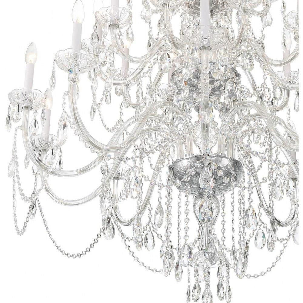 Bailey Street Home - 49-BEL-4955215 - Lindsay Quadrant - 25 Light Chandelier In Traditional Style-61 Inches Tall and 45 Inches Wide