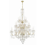 Bailey Street Home - 49-BEL-4955215 - Lindsay Quadrant - 25 Light Chandelier In Traditional Style-61 Inches Tall and 45 Inches Wide