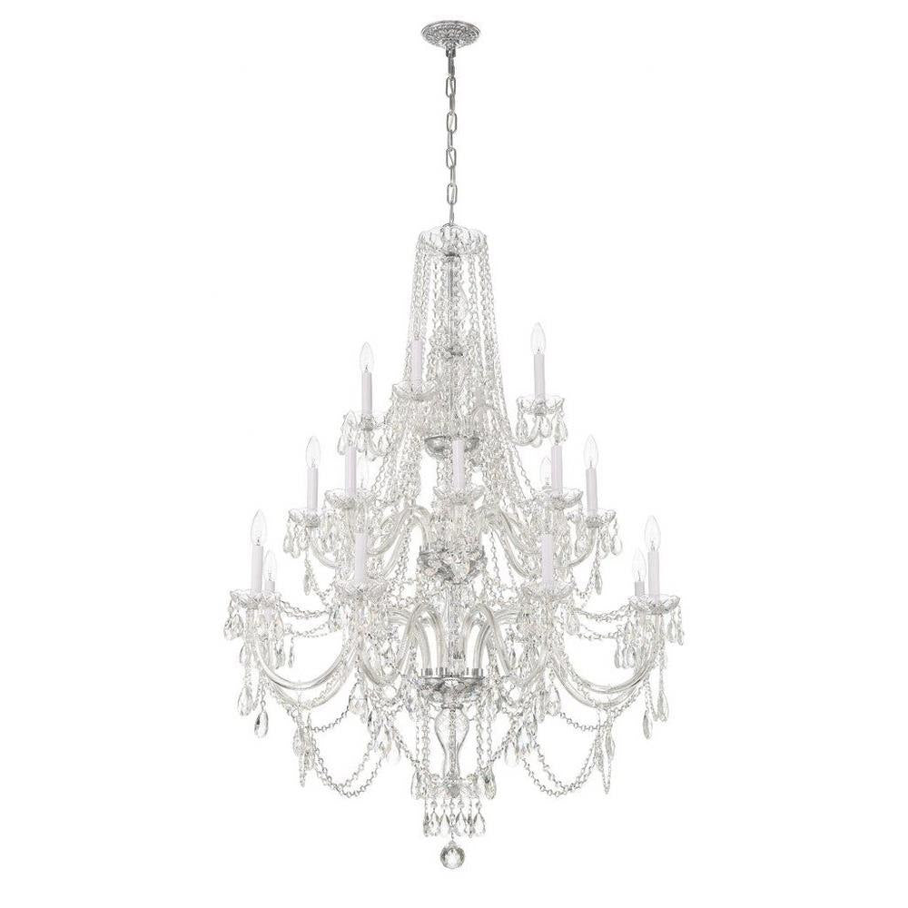 Bailey Street Home - 49-BEL-4955216 - Lindsay Quadrant - 20 Light Chandelier In Traditional Style-52.5 Inches Tall and 37 Inches Wide