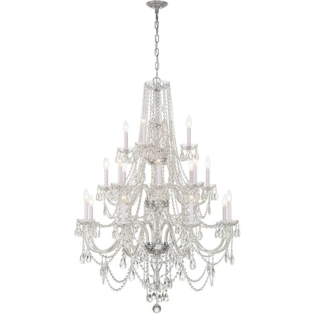 Bailey Street Home - 49-BEL-4955216 - Lindsay Quadrant - 20 Light Chandelier In Traditional Style-52.5 Inches Tall and 37 Inches Wide