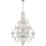 Bailey Street Home - 49-BEL-4955216 - Lindsay Quadrant - 20 Light Chandelier In Traditional Style-52.5 Inches Tall and 37 Inches Wide