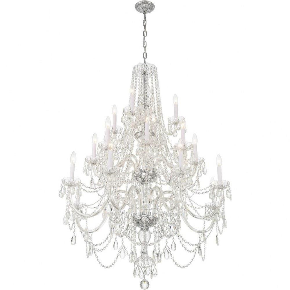 Bailey Street Home - 49-BEL-4955216 - Lindsay Quadrant - 20 Light Chandelier In Traditional Style-52.5 Inches Tall and 37 Inches Wide