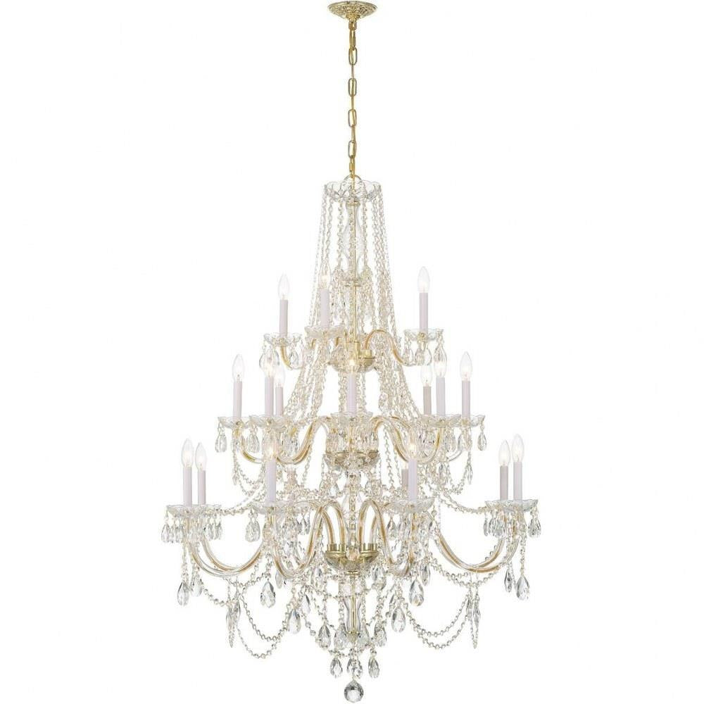 Bailey Street Home - 49-BEL-4955216 - Lindsay Quadrant - 20 Light Chandelier In Traditional Style-52.5 Inches Tall and 37 Inches Wide