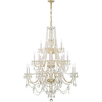 Bailey Street Home - 49-BEL-4955216 - Lindsay Quadrant - 20 Light Chandelier In Traditional Style-52.5 Inches Tall and 37 Inches Wide
