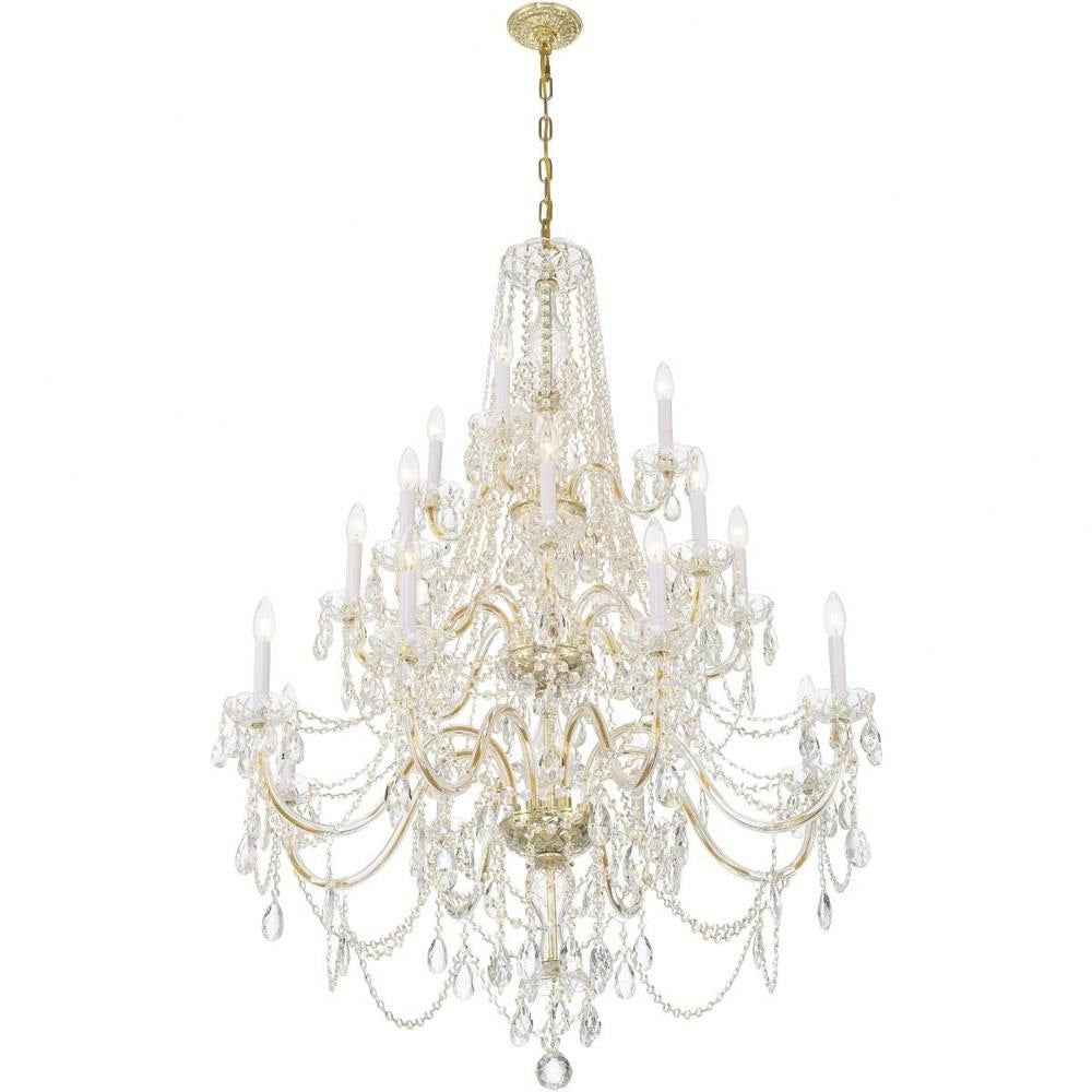 Bailey Street Home - 49-BEL-4955216 - Lindsay Quadrant - 20 Light Chandelier In Traditional Style-52.5 Inches Tall and 37 Inches Wide