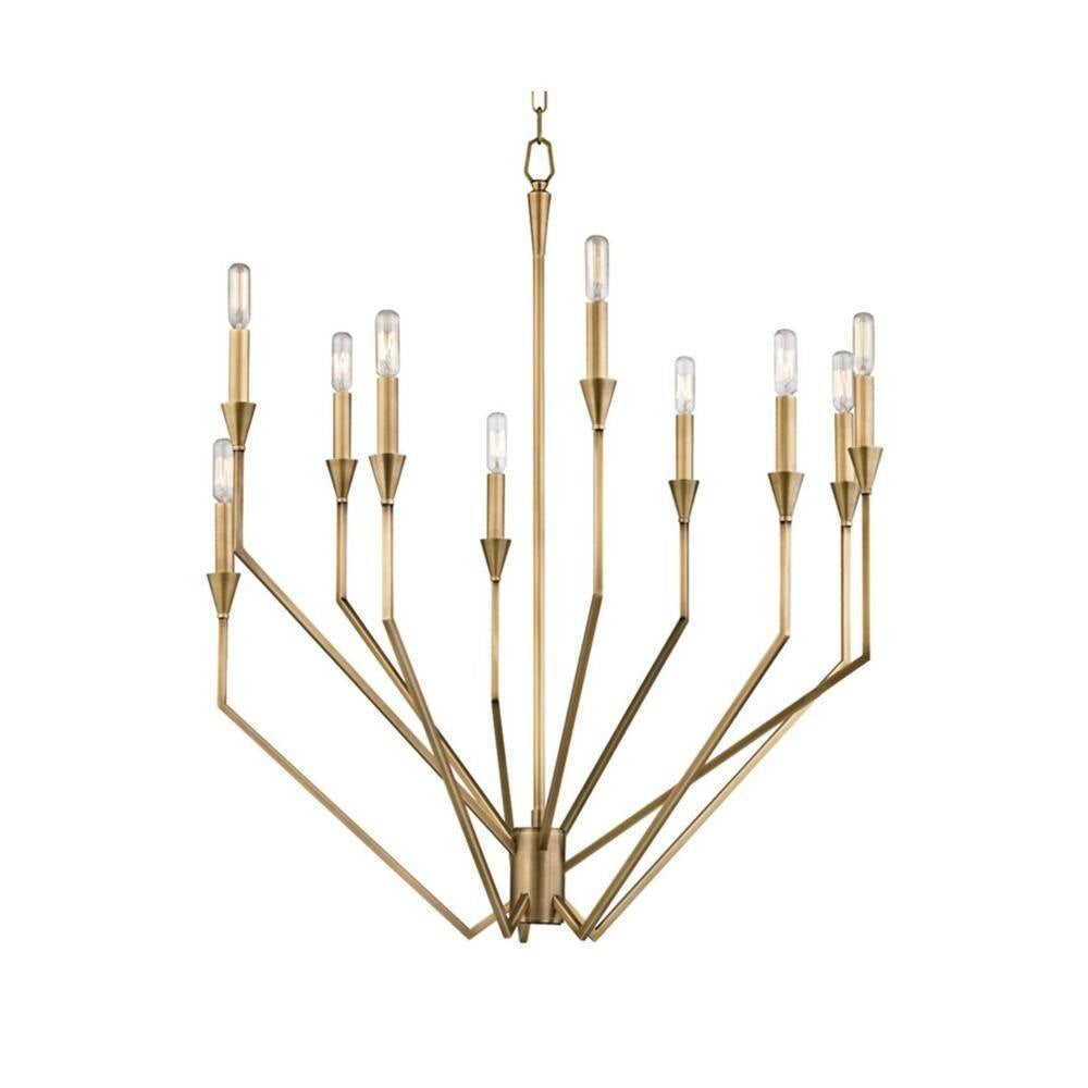 Bailey Street Home - 116-BEL-2121206 - Modern Ten Light Chandelier