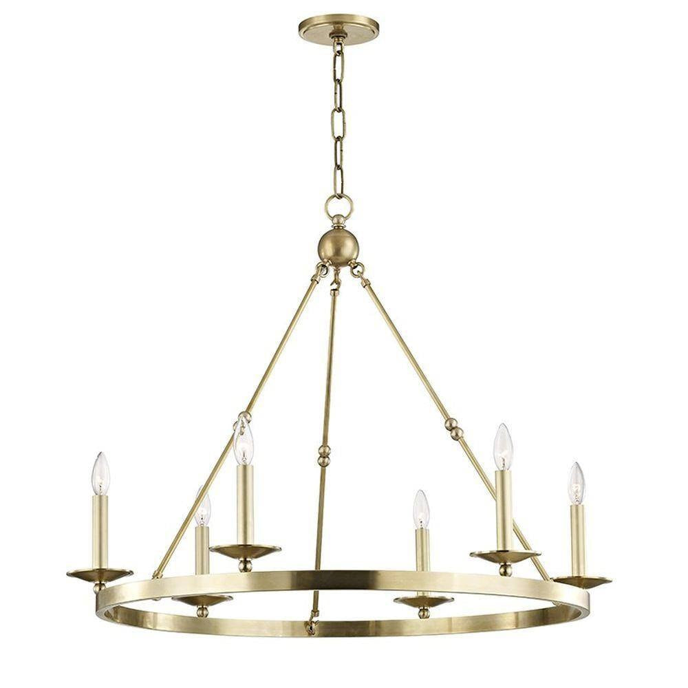 Bailey Street Home - 116-BEL-2972609 - Contemporary Six Light Chandelier