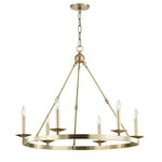 Bailey Street Home - 116-BEL-2972609 - Contemporary Six Light Chandelier
