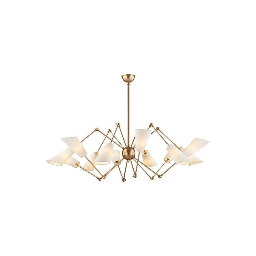 Bailey Street Home - 116-BEL-2972720 - Coppice Retreat 12-Light Chandelier - 54 Inches Wide by 18.75 Inches High