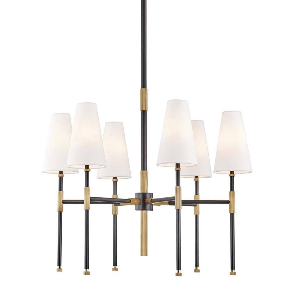 Bailey Street Home - 116-BEL-3365945 - Templegate Close Six Light Chandelier - 28 Inches Wide by 29.5 Inches High