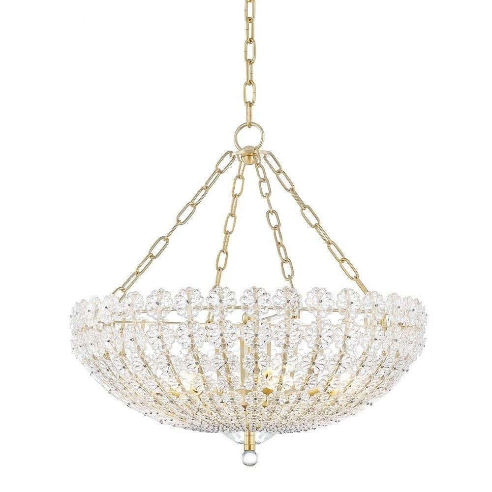 Bailey Street Home - 116-BEL-3827272 - St Marys Wood - Eight Light Chandelier in Transitional Style - 24.5 Inches Wide by 25 Inches High