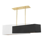 Bailey Street Home - 116-BEL-4313581 - Contemporary Seven Light Chandelier in Aged Brass Finish