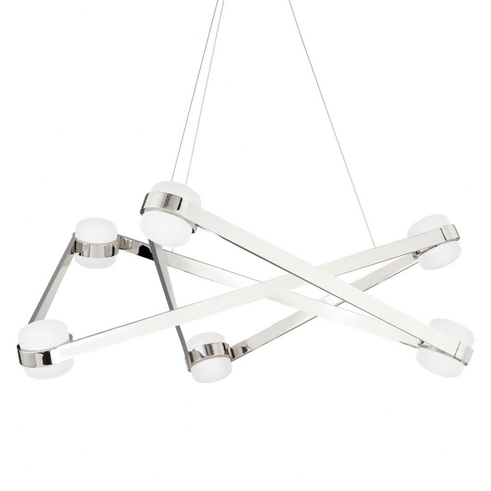 Bailey Street Home - 116-BEL-4535911 - Modern Contemporary Six Light Chandelier