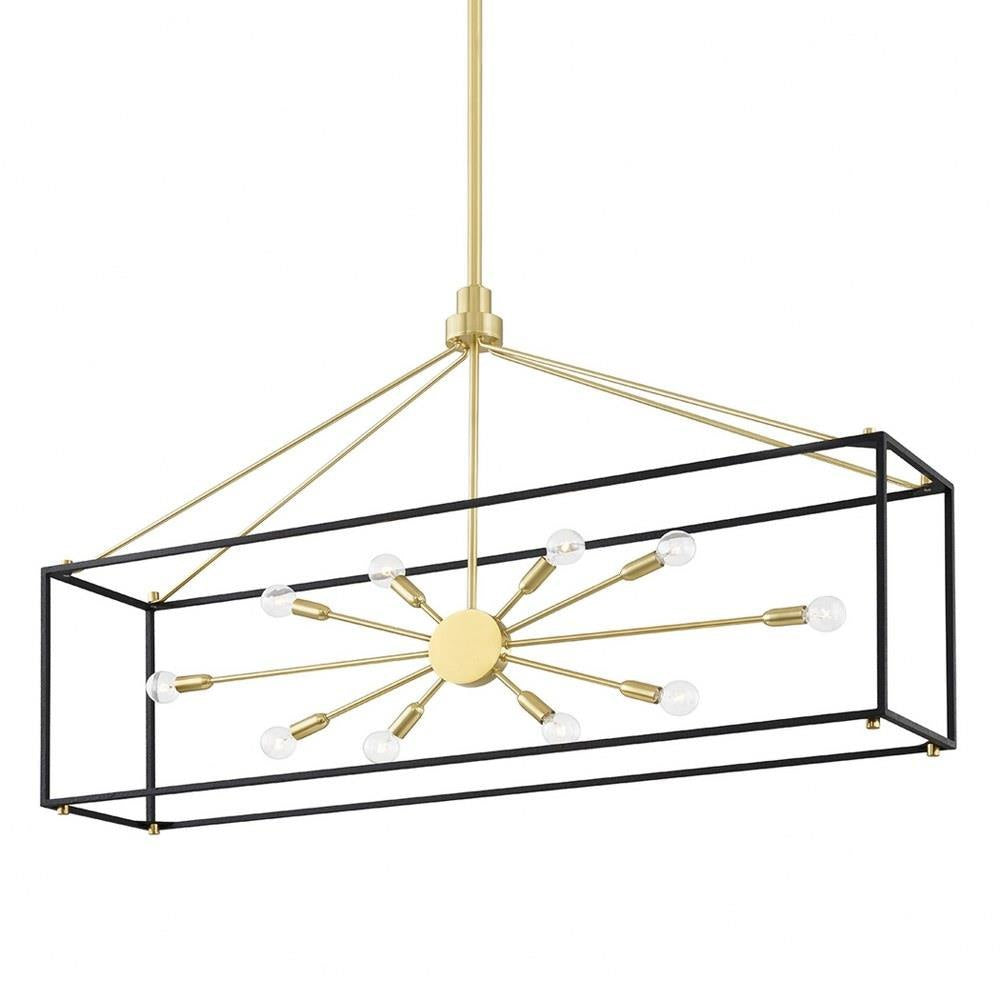 Bailey Street Home - 116-BEL-4536020 - Modern Contemporary Ten Light Chandelier