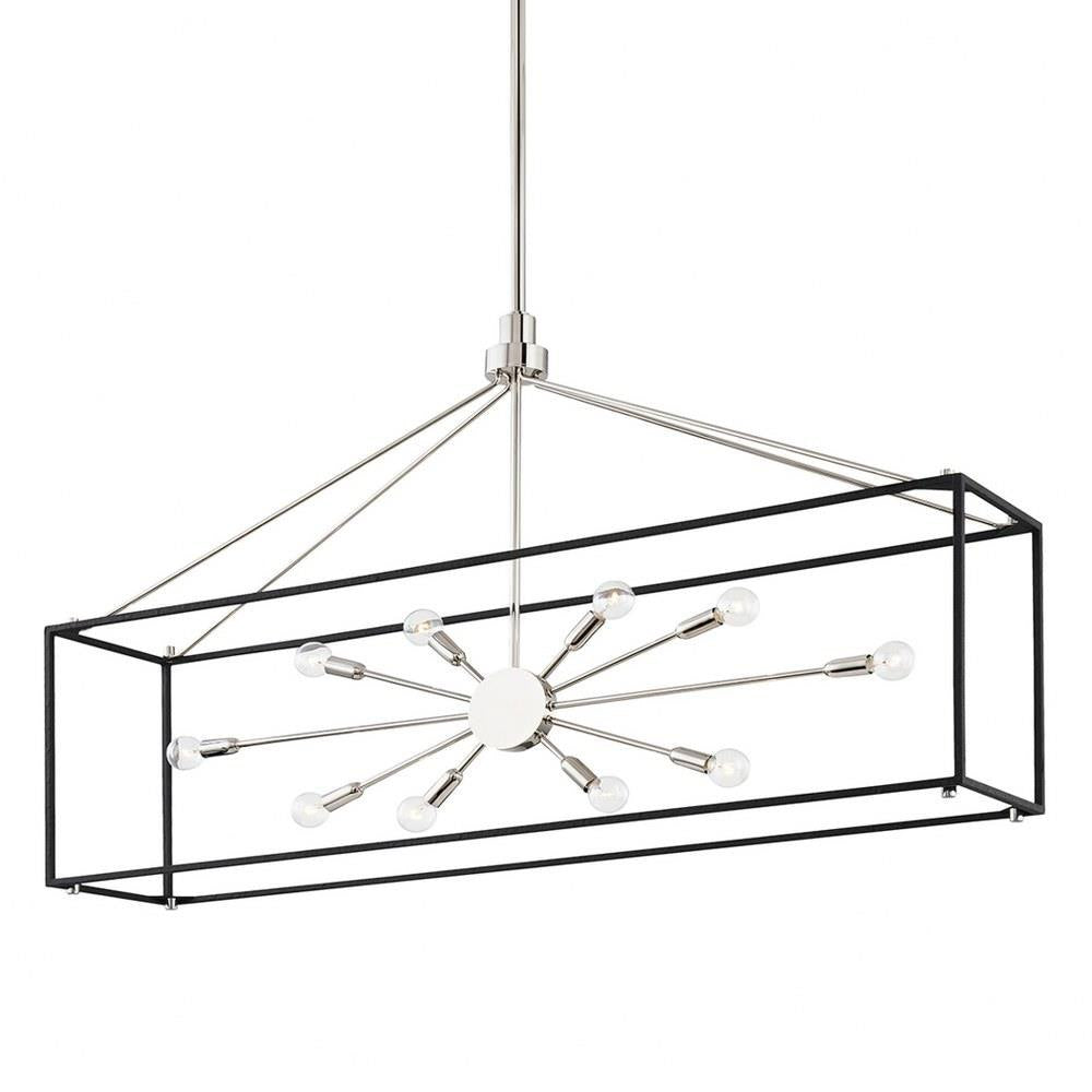 Bailey Street Home - 116-BEL-4536020 - Modern Contemporary Ten Light Chandelier