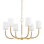 Bailey Street Home - 116-BEL-4885647 - Duckett Fields - 6 Light Chandelier-19 Inches Tall and 34 Inches Wide