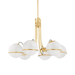 Bailey Street Home - 116-BEL-5095202 - Kennedy Pleasant - 6 Light Chandelier In Modern Style-25.5 Inches Tall and 40 Inches Wide