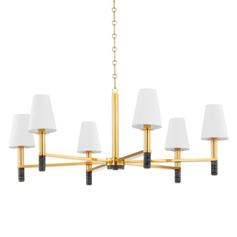Bailey Street Home - 116-BEL-5095791 - Abbey Path - 6 Light Chandelier-17.25 Inches Tall and 40 Inches Wide