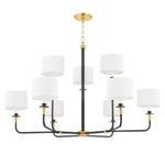 Bailey Street Home - 116-BEL-5096063 - Farley Quadrant - 1 Light Chandelier-29.5 Inches Tall and 48 Inches Wide