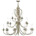 Antique Brass 18 Light Chandelier