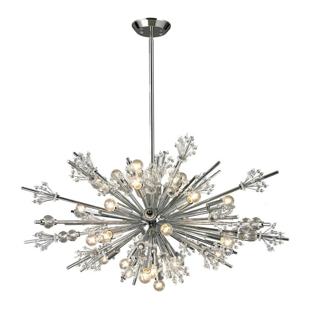 Elk Home - 11752/24 - Starburst - Twenty-4 Light Chandelier in Modern Style with Luxe and Mid-Century Modern inspirations - 19 Inches tall and 36 inches wide