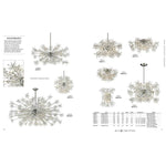 Elk Home - 11894/11 - Snowburst - 11 Light Chandelier in Modern/Contemporary Style with Luxe/Glam and Mid-Century Modern inspirations - 18 Inches tall and 28 inches wide