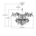 Bailey Street Home - 2499-BEL-2118799 - Traditional Shabby Chic Eighteen Light Chandelier in Spanish Bronze Finish