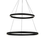 Fiama Black 3000K LED Chandelier with Black Stem