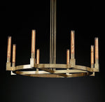 Modern style 8 lights candles round chandelier