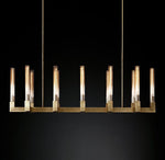 Modern style 12 lights candles rectangle chandelier