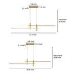 Minimalist Lines 3-Step Dimming Stepless Dimming LED Modern Chandelier