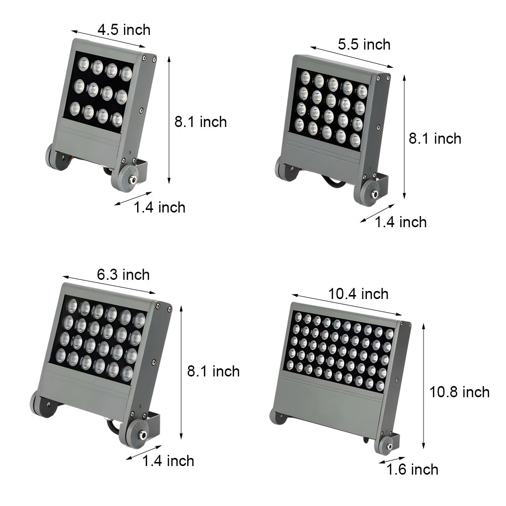 Aluminium Square LEDFlood Light, 12W/18W/24W/36W