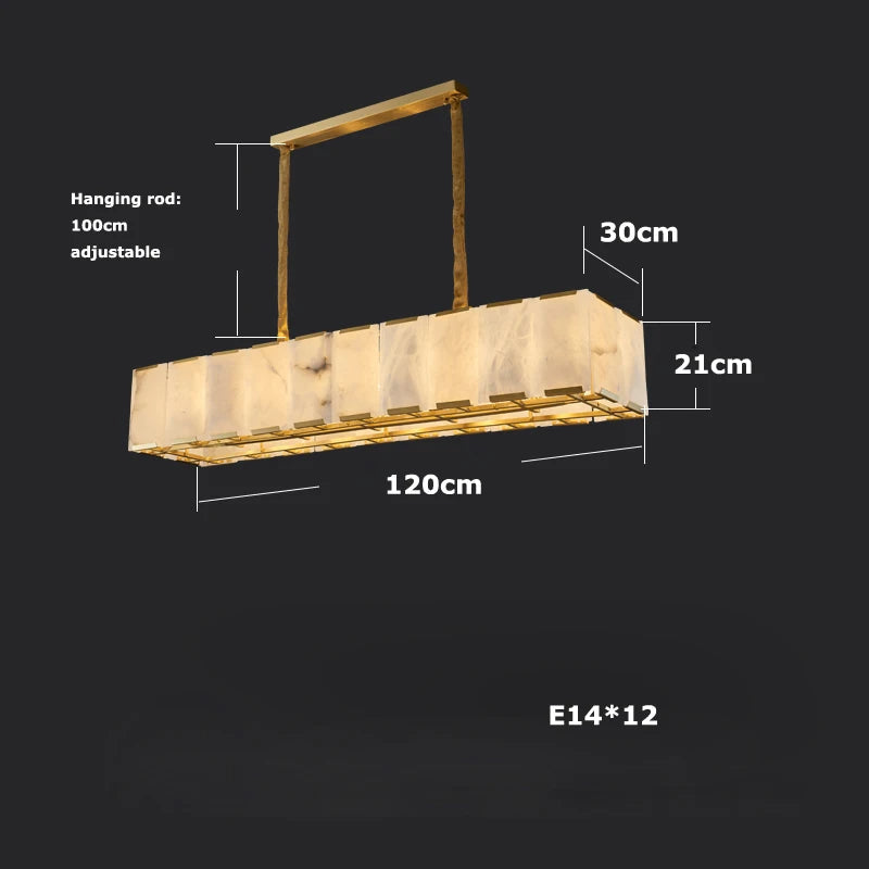 Natural Marble Contemporary Chandelier