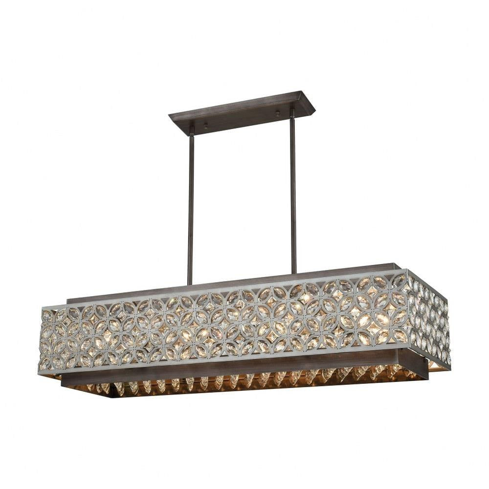 Elk Home - 12165/8 - Rosslyn - 8 Light Chandelier in Traditional Style with Luxe/Glam and Mid-Century Modern inspirations - 9 Inches tall and 40 inches wide