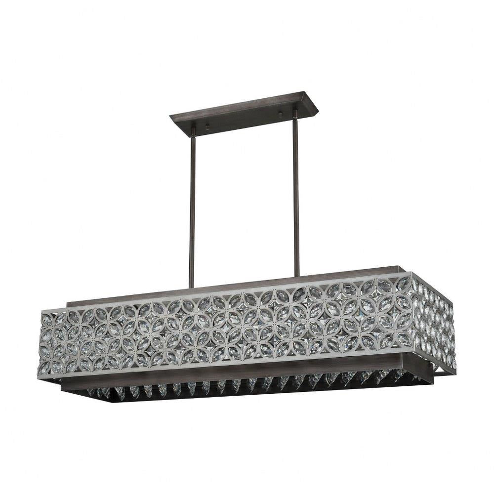 Elk Home - 12165/8 - Rosslyn - 8 Light Chandelier in Traditional Style with Luxe/Glam and Mid-Century Modern inspirations - 9 Inches tall and 40 inches wide