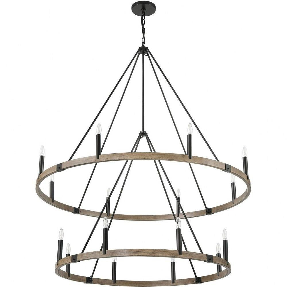 Bailey Street Home - 2499-BEL-4907131 - Ballhill Lane - 16 Light Chandelier In Farmhouse Style-65 Inches Tall and 56 Inches Wide