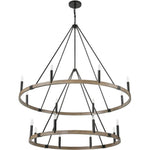 Bailey Street Home - 2499-BEL-4907131 - Ballhill Lane - 16 Light Chandelier In Farmhouse Style-65 Inches Tall and 56 Inches Wide