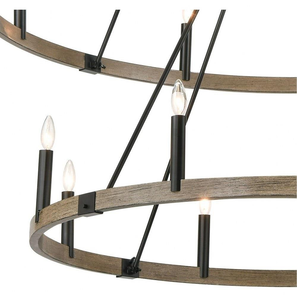Bailey Street Home - 2499-BEL-4907131 - Ballhill Lane - 16 Light Chandelier In Farmhouse Style-65 Inches Tall and 56 Inches Wide