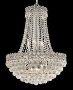 12 Lights crystal chandeliers in chrome finish
