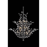 Orchid Dark Bronze 18-Light Chandelier with Royal Cut Crystal