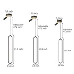 Oval Aluminum LED 3 Step Dimming Modern Pendant Lights with Spotlights